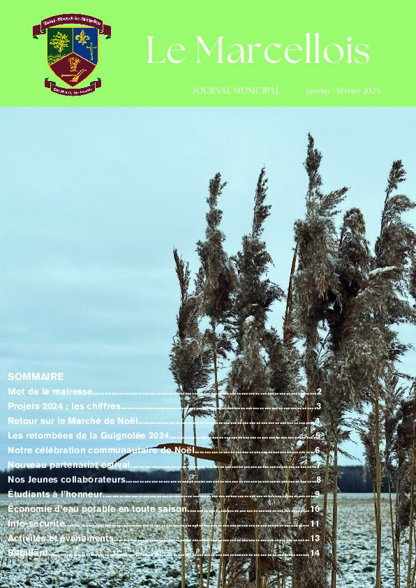 Couverture du journal municipal de janvier 2025