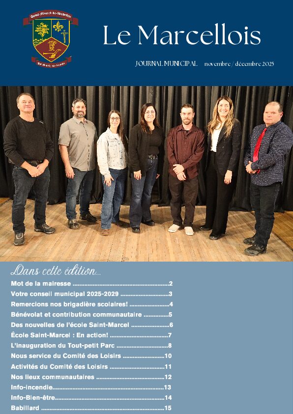 Couverture du journal municipal de novembre 2025