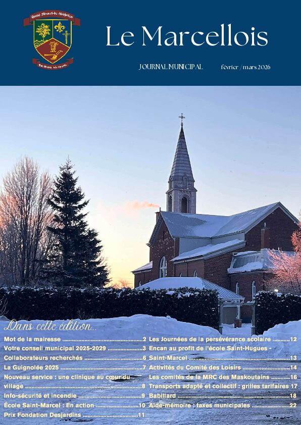Couverture du journal municipal de février 2026